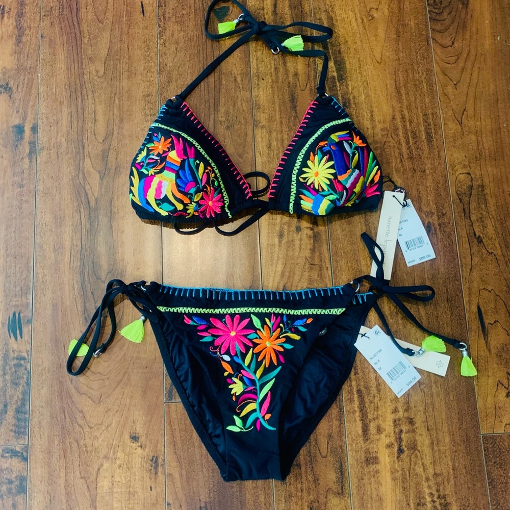Wow! Nanette Lepore Isla Marietas Bikini Sz M NWT